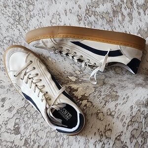 Nothing New Men's Saga One Gum Sole Sneakers Sz12 Navy